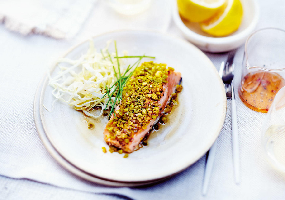 Salmone In Crosta Di Pistacchio In Minuti Tupperware